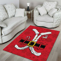 Santa Costume Area Rug Funny Christmas - Wonder Print Shop