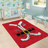 Santa Costume Area Rug Funny Christmas - Wonder Print Shop