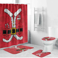 Santa Costume Bathroom Set Funny Christmas - Wonder Print Shop