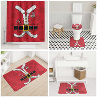 Santa Costume Bathroom Set Funny Christmas - Wonder Print Shop