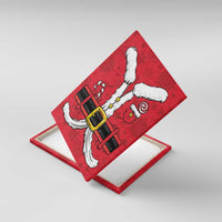 Santa Costume Canvas Wall Art Funny Christmas - Wonder Print Shop