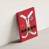 Santa Costume Canvas Wall Art Funny Christmas - Wonder Print Shop