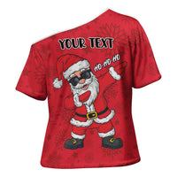 Personalized Santa Costume Cross Shoulder Shirt Funny Christmas - Wonder Print Shop