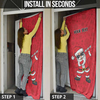 Personalized Santa Costume Door Cover Funny Christmas - Wonder Print Shop