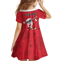 Personalized Santa Costume Family Matching Off The Shoulder Long Sleeve Dress and Hawaiian Shirt Funny Christmas - Wonder Print Shop