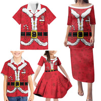 Personalized Santa Costume Family Matching Puletasi and Hawaiian Shirt Funny Christmas - Wonder Print Shop