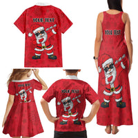 Personalized Santa Costume Family Matching Tank Maxi Dress and Hawaiian Shirt Funny Christmas - Wonder Print Shop
