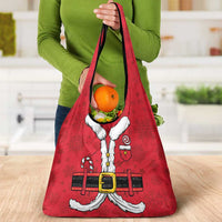 Santa Costume Grocery Bag Funny Christmas - Wonder Print Shop