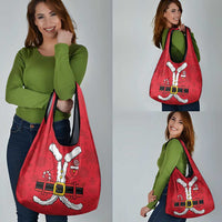 Santa Costume Grocery Bag Funny Christmas - Wonder Print Shop