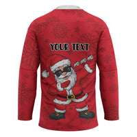 Personalized Santa Costume Hockey Jersey Funny Christmas - Wonder Print Shop