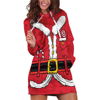 Personalized Santa Costume Hoodie Dress Funny Christmas - Wonder Print Shop