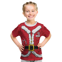 Personalized Santa Costume Kid T Shirt Funny Christmas - Wonder Print Shop