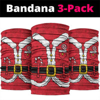 Santa Costume Neck Gaiter Funny Christmas - Wonder Print Shop