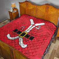 Santa Costume Quilt Funny Christmas - Wonder Print Shop