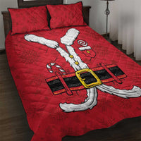 Santa Costume Quilt Bed Set Funny Christmas - Wonder Print Shop