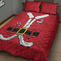 Santa Costume Quilt Bed Set Funny Christmas - Wonder Print Shop