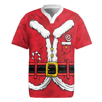 Personalized Santa Costume Rugby Jersey Funny Christmas - Wonder Print Shop