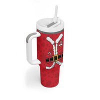 Personalized Santa Costume Tumbler With Handle Funny Christmas - Wonder Print Shop