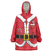Personalized Santa Costume Wearable Blanket Hoodie Funny Christmas - Wonder Print Shop