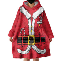 Personalized Santa Costume Wearable Blanket Hoodie Funny Christmas - Wonder Print Shop