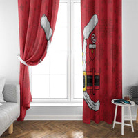Santa Costume Window Curtain Funny Christmas - Wonder Print Shop