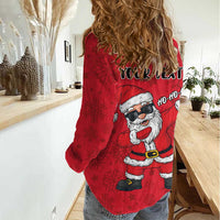 Personalized Santa Costume Women Casual Shirt Funny Christmas - Wonder Print Shop