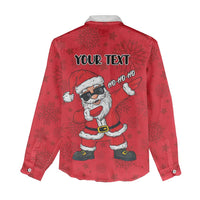 Personalized Santa Costume Women Casual Shirt Funny Christmas - Wonder Print Shop