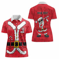 Personalized Santa Costume Women Polo Shirt Funny Christmas - Wonder Print Shop