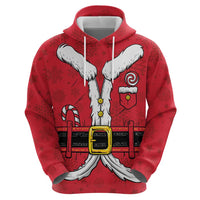 Personalized Santa Costume Zip Hoodie Funny Christmas - Wonder Print Shop
