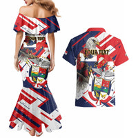 Panama Fiestas Patrias Couples Matching Mermaid Dress and Hawaiian Shirt Pro Mundi Beneficio - Wonder Print Shop