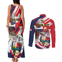 Panama Fiestas Patrias Couples Matching Tank Maxi Dress and Long Sleeve Button Shirt Pro Mundi Beneficio - Wonder Print Shop