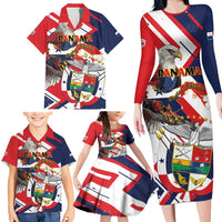 Panama Fiestas Patrias Family Matching Long Sleeve Bodycon Dress and Hawaiian Shirt Pro Mundi Beneficio - Wonder Print Shop