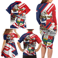 Panama Fiestas Patrias Family Matching Long Sleeve Bodycon Dress and Hawaiian Shirt Pro Mundi Beneficio - Wonder Print Shop