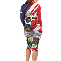 Panama Fiestas Patrias Family Matching Long Sleeve Bodycon Dress and Hawaiian Shirt Pro Mundi Beneficio - Wonder Print Shop