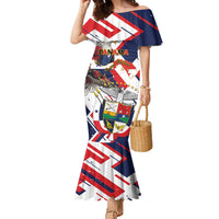 Panama Fiestas Patrias Family Matching Mermaid Dress and Hawaiian Shirt Pro Mundi Beneficio - Wonder Print Shop