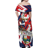 Panama Fiestas Patrias Family Matching Off Shoulder Maxi Dress and Hawaiian Shirt Pro Mundi Beneficio - Wonder Print Shop