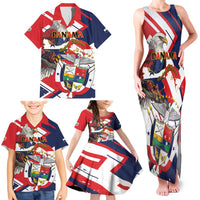 Panama Fiestas Patrias Family Matching Tank Maxi Dress and Hawaiian Shirt Pro Mundi Beneficio - Wonder Print Shop