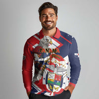 Panama Fiestas Patrias Long Sleeve Polo Shirt Pro Mundi Beneficio - Wonder Print Shop
