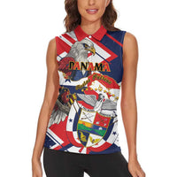 Panama Fiestas Patrias Women Sleeveless Polo Shirt Pro Mundi Beneficio - Wonder Print Shop