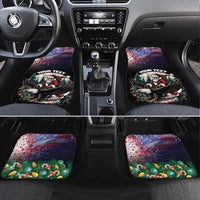 USA Christmas Car Mats Santa Claus With Eagle - Wonder Print Shop