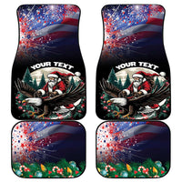 USA Christmas Car Mats Santa Claus With Eagle - Wonder Print Shop