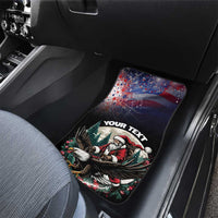 USA Christmas Car Mats Santa Claus With Eagle - Wonder Print Shop