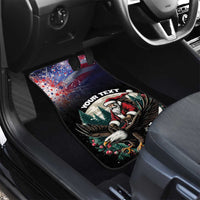 USA Christmas Car Mats Santa Claus With Eagle - Wonder Print Shop