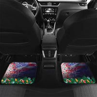USA Christmas Car Mats Santa Claus With Eagle - Wonder Print Shop