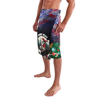 Personalized USA Christmas Lavalava Santa Claus With Eagle - Wonder Print Shop