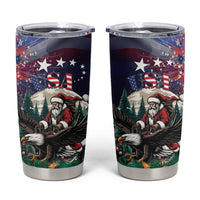 USA Christmas Tumbler Cup Santa Claus With Eagle - Wonder Print Shop