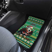 Nigeria Christmas Car Mats Eagle Santa African Pattern - Wonder Print Shop