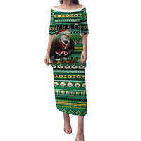 Nigeria Christmas Puletasi Eagle Santa African Pattern - Wonder Print Shop