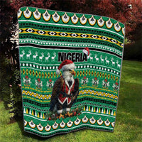 Nigeria Christmas Quilt Eagle Santa African Pattern - Wonder Print Shop