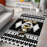 Power Black Ranger Santa Claus Area Rug Funny Christmas - Wonder Print Shop